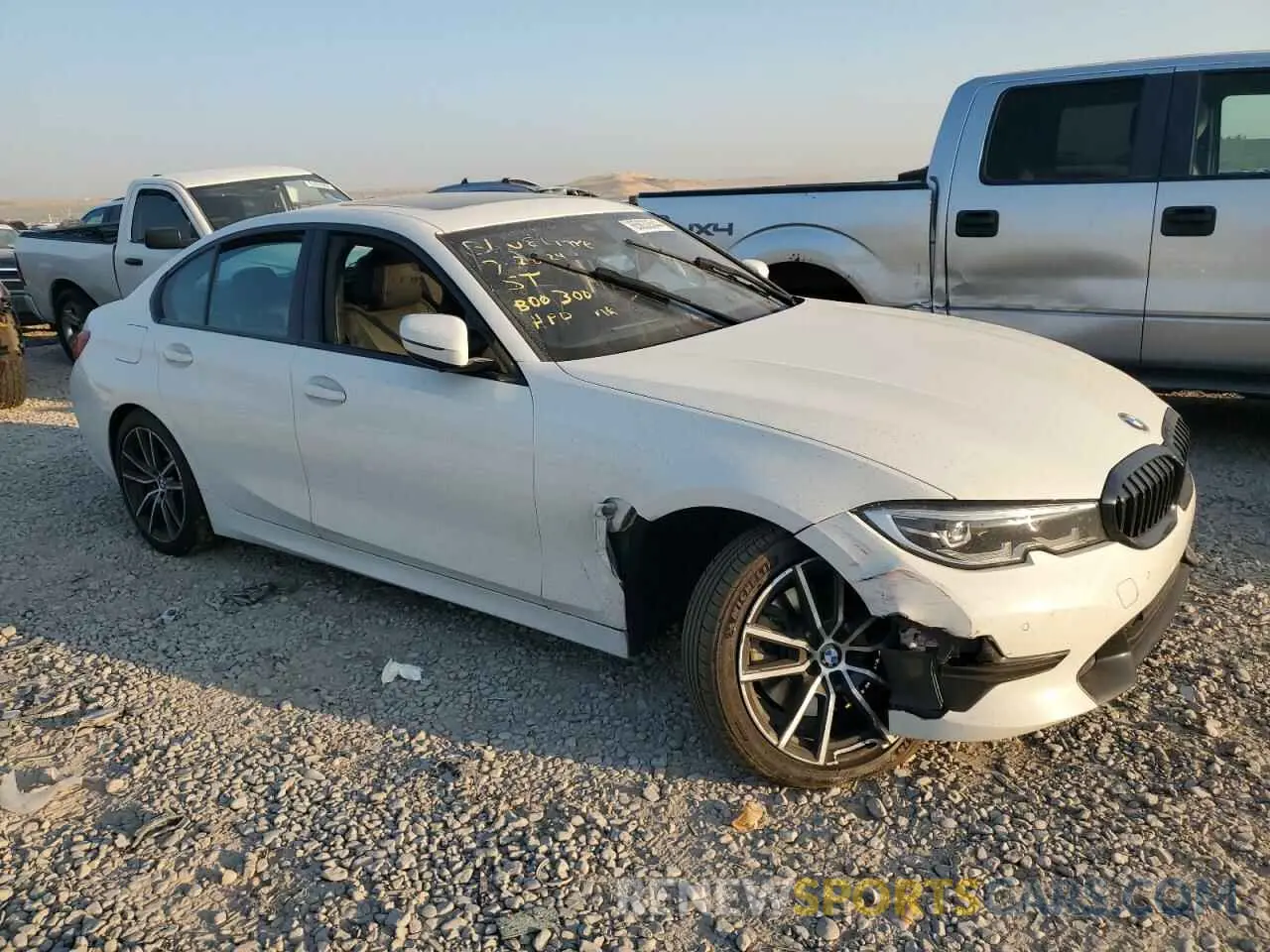 4 Фотография поврежденного автомобиля 3MW5R7J50K8B00300 BMW 3 SERIES 2019