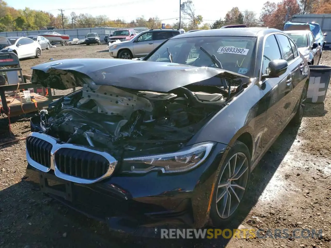 2 Photograph of a damaged car 3MW5R7J53K8B00405 BMW 3 SERIES 2019