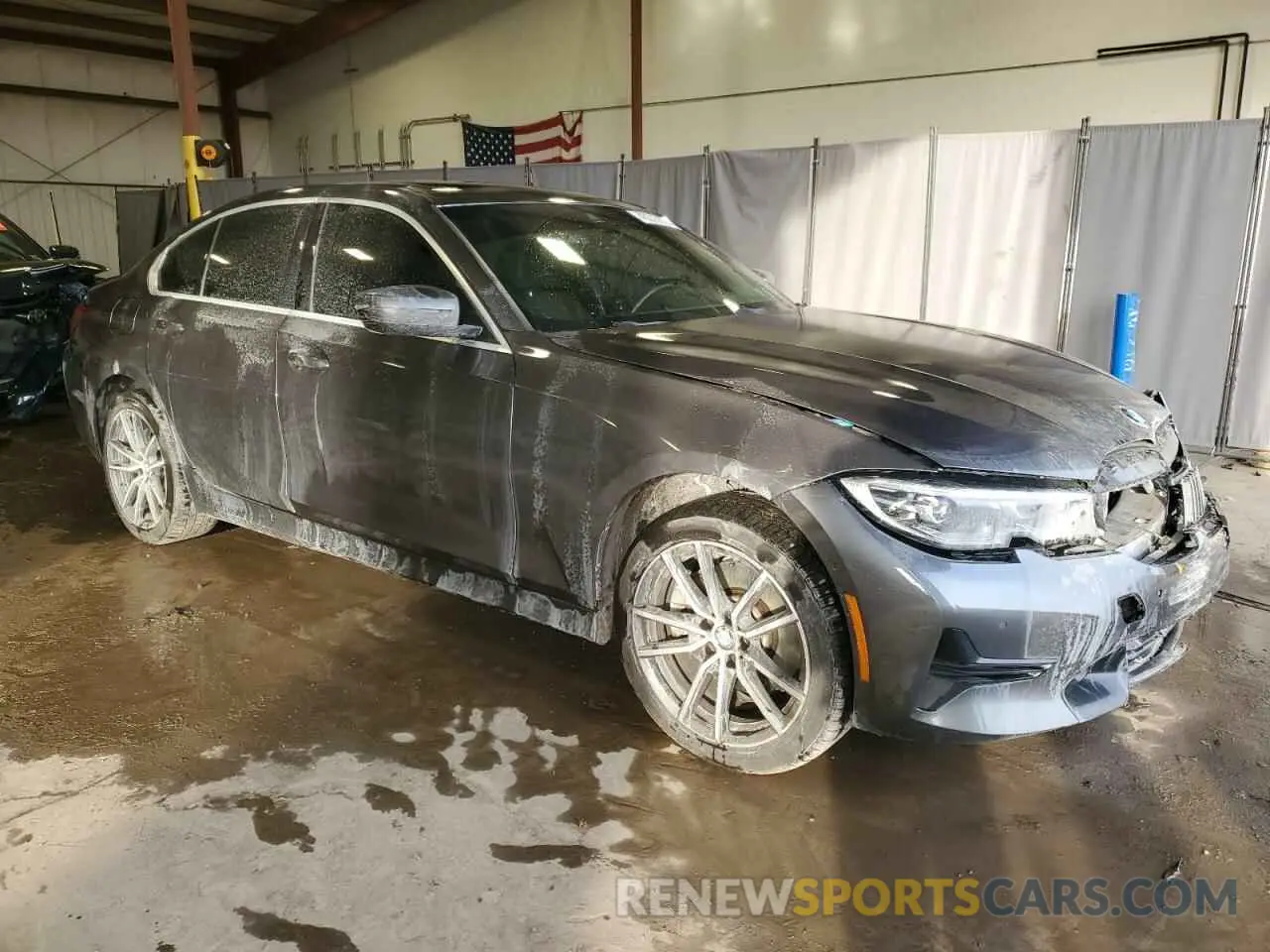 4 Фотография поврежденного автомобиля 3MW5R7J56K8B01550 BMW 3 SERIES 2019