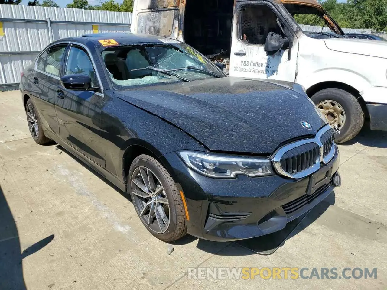 1 Фотография поврежденного автомобиля 3MW5R7J56K8B02584 BMW 3 SERIES 2019