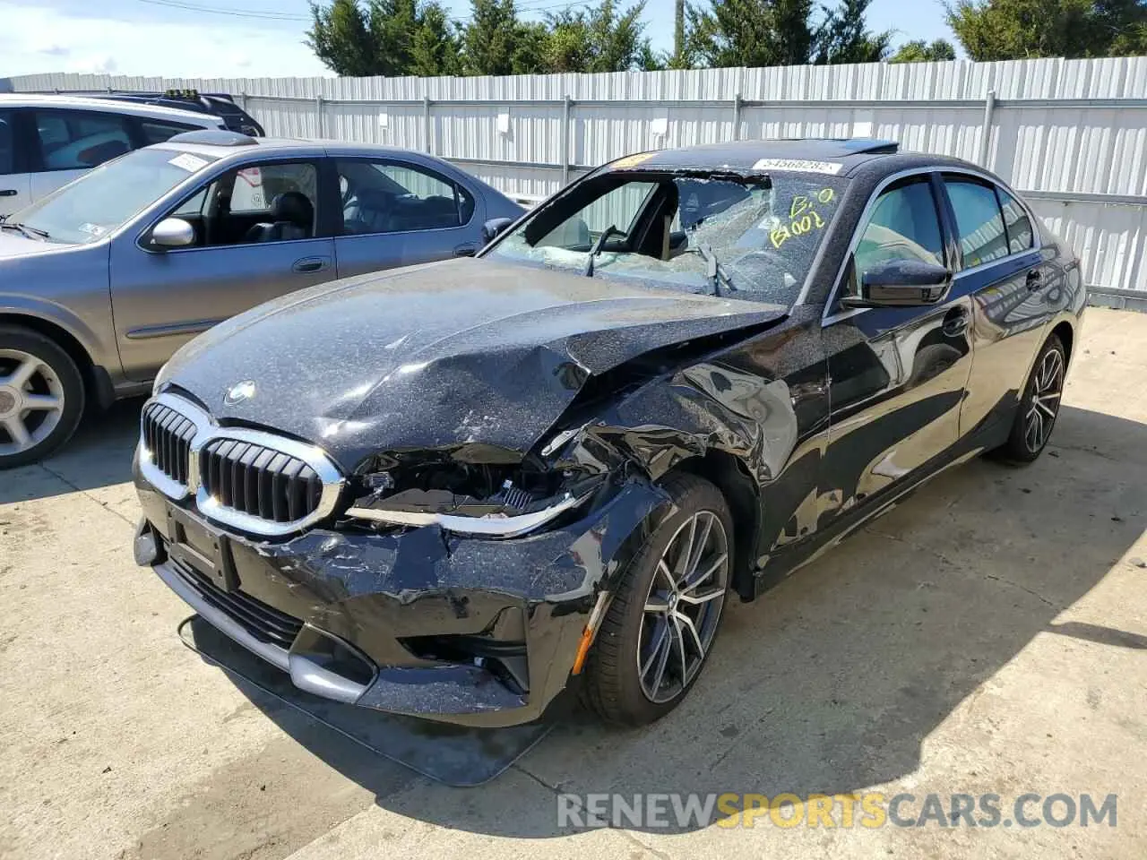 2 Фотография поврежденного автомобиля 3MW5R7J56K8B02584 BMW 3 SERIES 2019