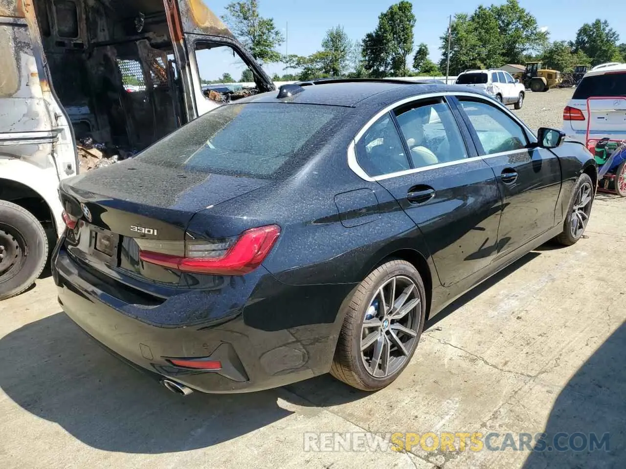 4 Фотография поврежденного автомобиля 3MW5R7J56K8B02584 BMW 3 SERIES 2019