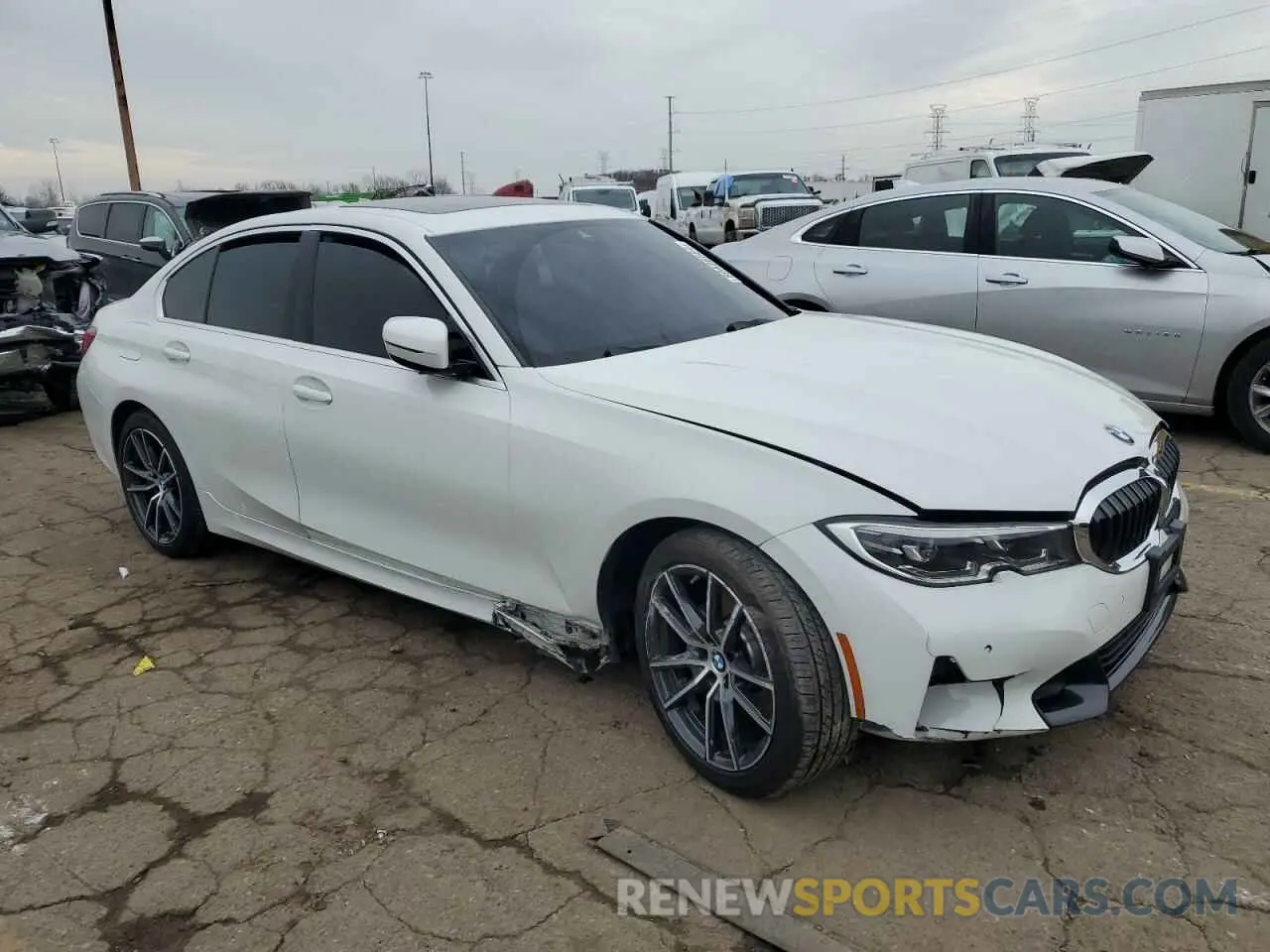 4 Фотография поврежденного автомобиля WBA5R1C50KAK06423 BMW 3 SERIES 2019