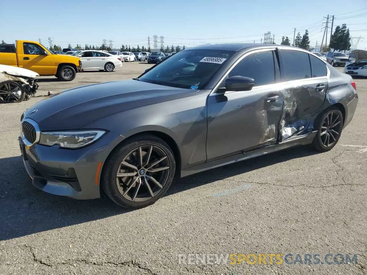 1 Фотография поврежденного автомобиля WBA5R1C57KFH22056 BMW 3 SERIES 2019