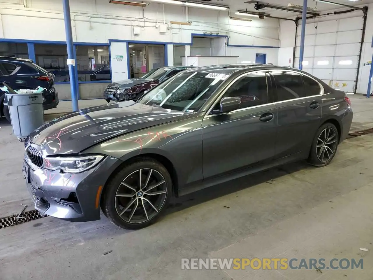 1 Photograph of a damaged car WBA5R7C57KAJ82124 BMW 3 SERIES 2019