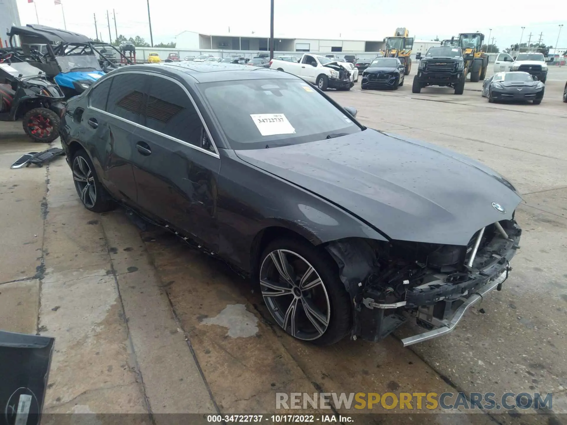 1 Photograph of a damaged car WBA5R7C57KAJ82348 BMW 3 SERIES 2019