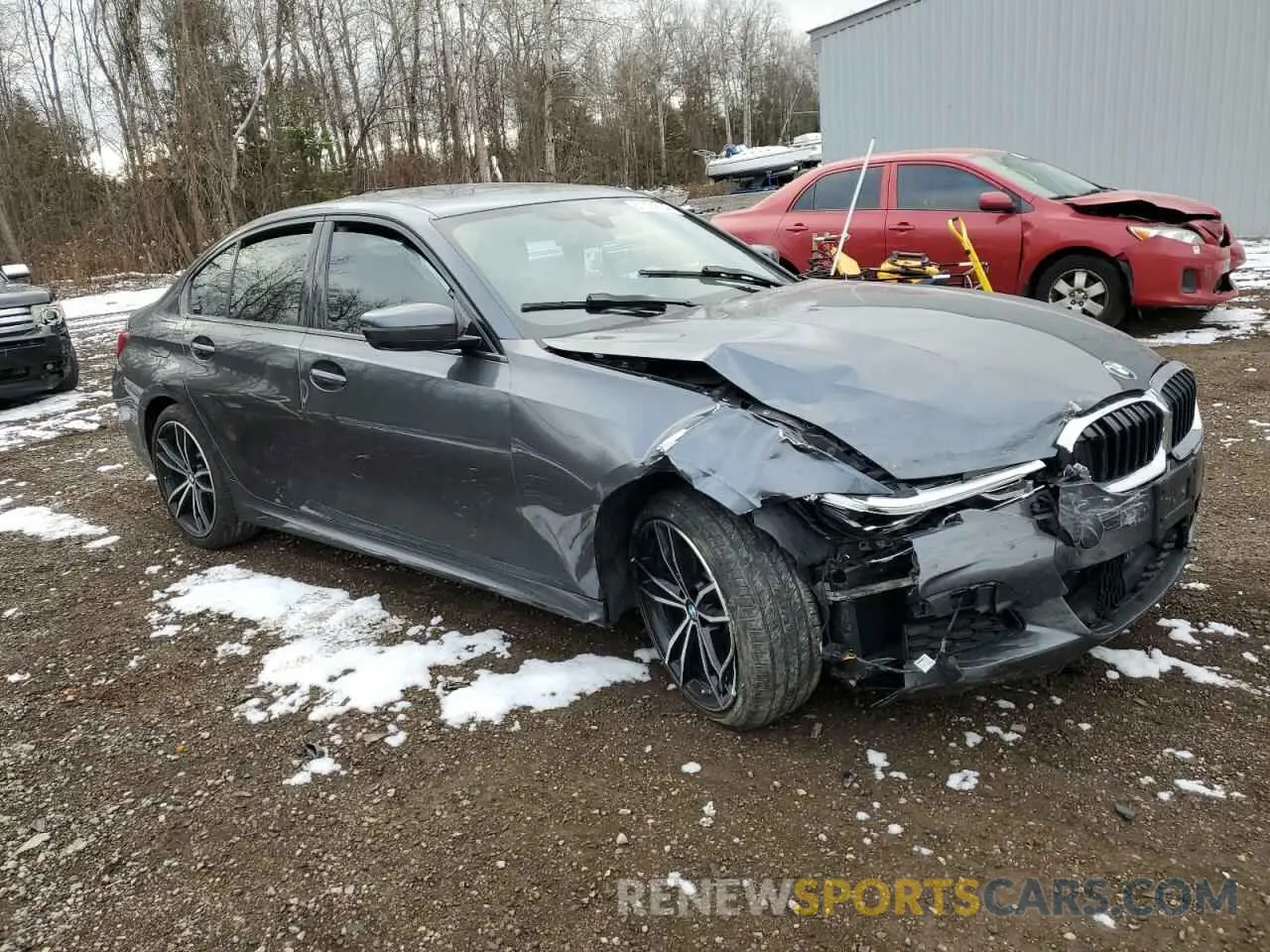 4 Photograph of a damaged car WBA5R7C5XKAJ83414 BMW 3 SERIES 2019