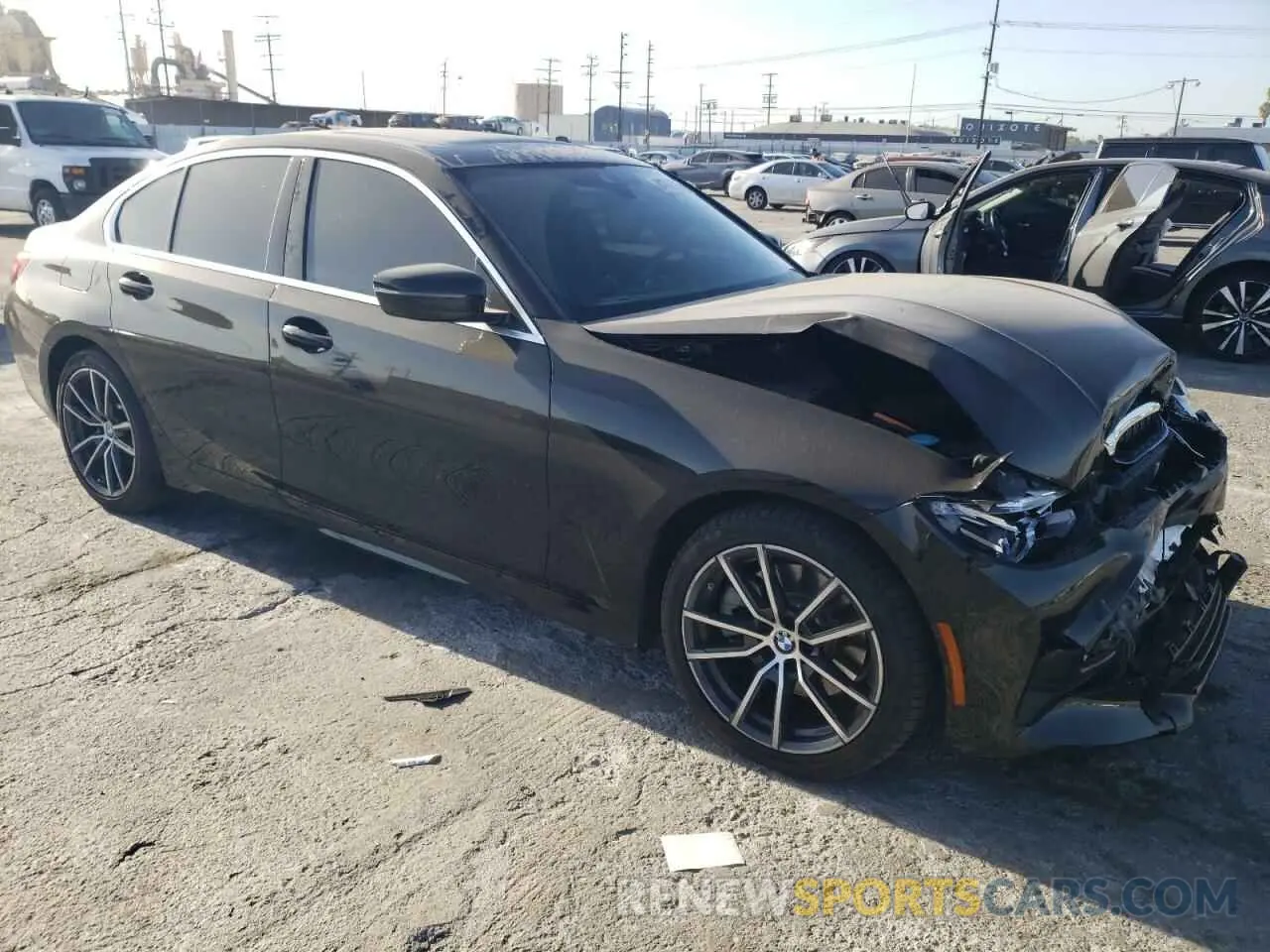 4 Фотография поврежденного автомобиля 3MW5R1J00L8B16998 BMW 3 SERIES 2020