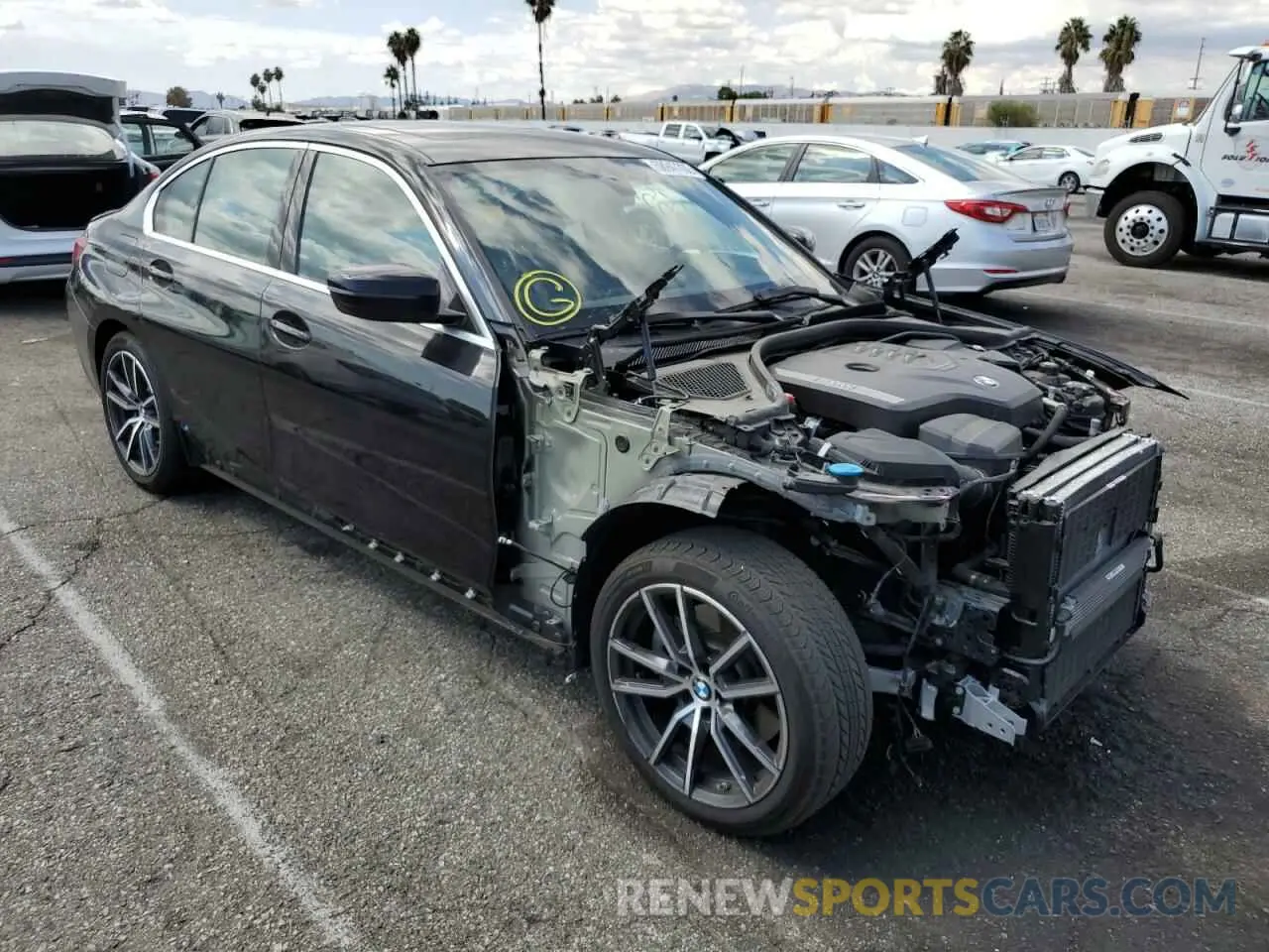 1 Фотография поврежденного автомобиля 3MW5R1J02L8B09678 BMW 3 SERIES 2020