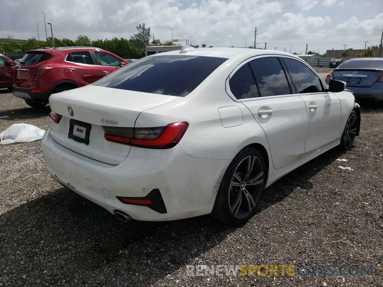 4 Фотография поврежденного автомобиля 3MW5R1J02L8B35407 BMW 3 SERIES 2020