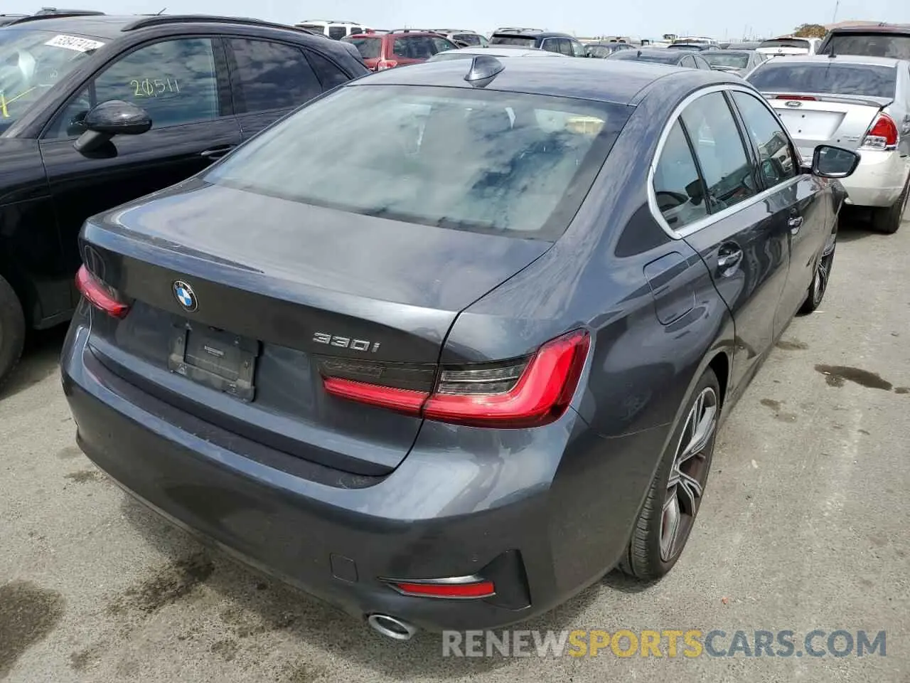 4 Фотография поврежденного автомобиля 3MW5R1J09L8B26266 BMW 3 SERIES 2020