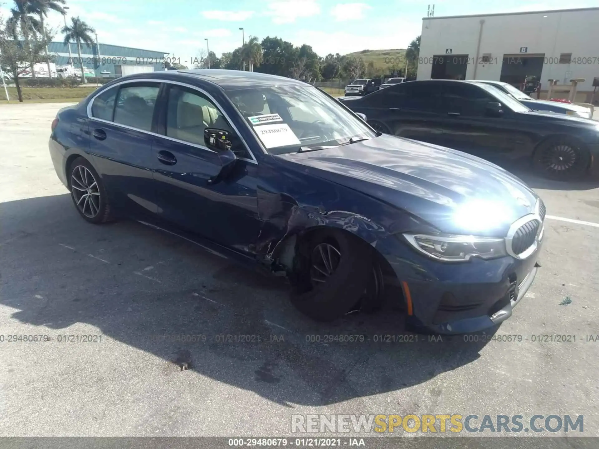 1 Photograph of a damaged car 3MW5R1J0XL8B12389 BMW 3 SERIES 2020