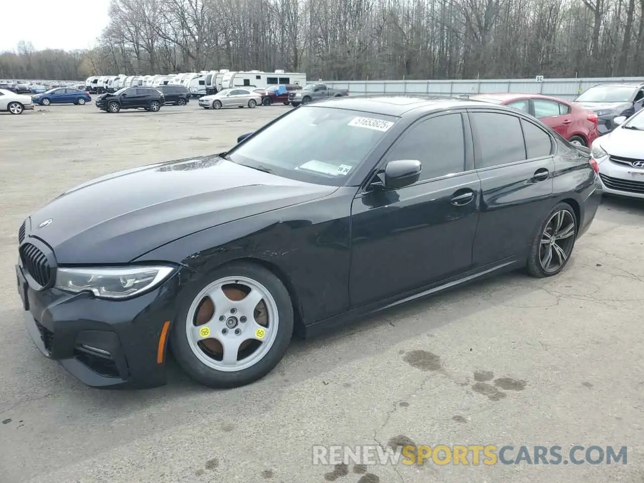 1 Фотография поврежденного автомобиля 3MW5R7J00L8B03977 BMW 3 SERIES 2020