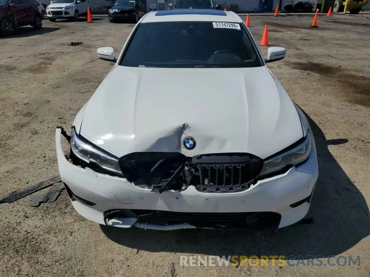 5 Фотография поврежденного автомобиля 3MW5R7J00L8B06412 BMW 3 SERIES 2020