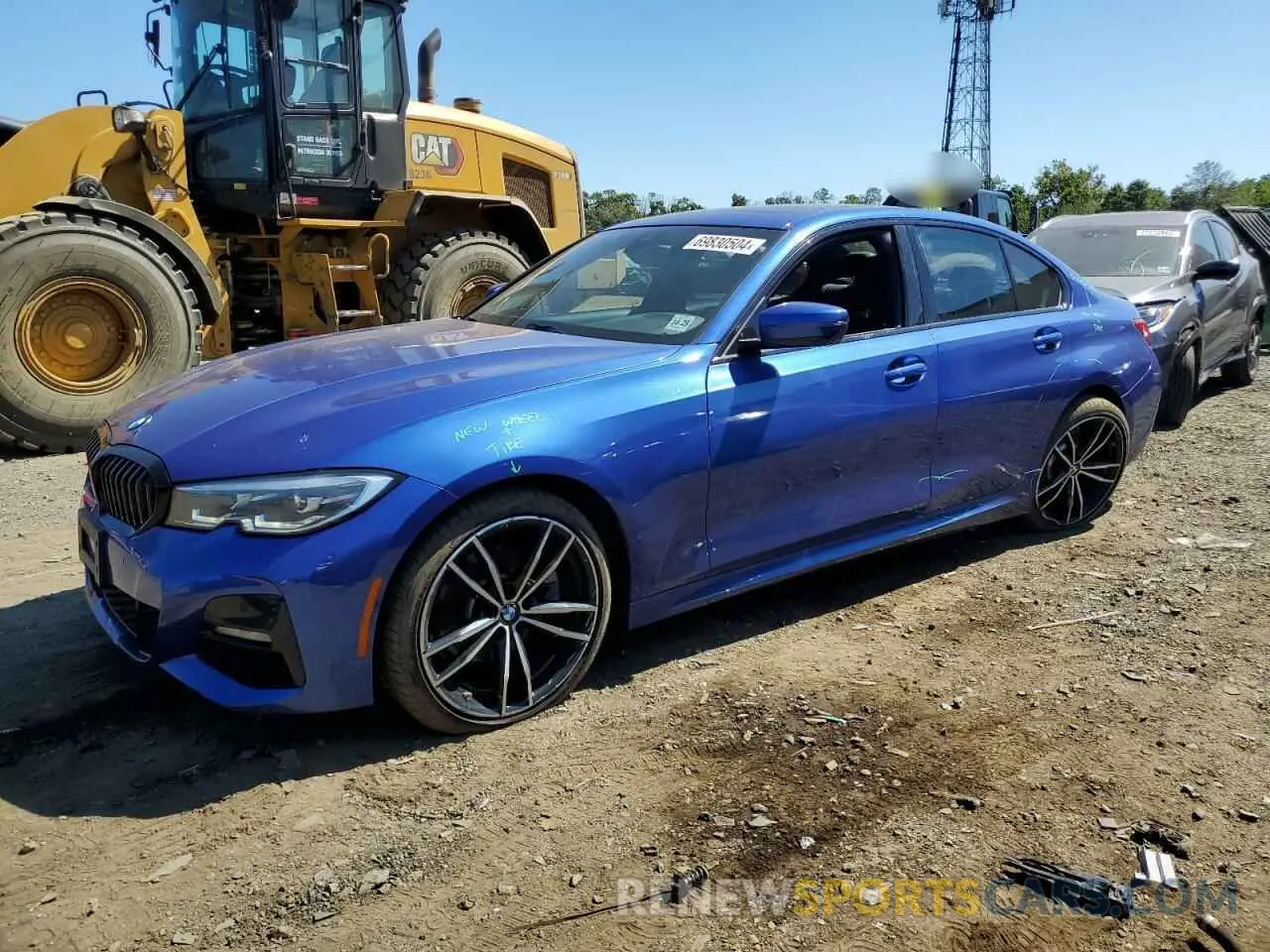 1 Фотография поврежденного автомобиля 3MW5R7J01L8B32453 BMW 3 SERIES 2020