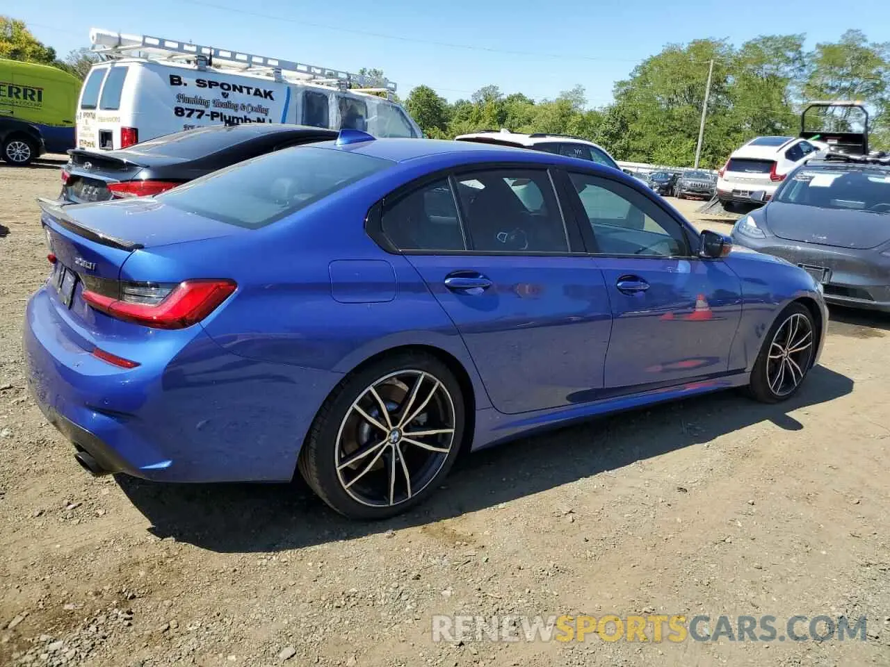 3 Фотография поврежденного автомобиля 3MW5R7J01L8B32453 BMW 3 SERIES 2020