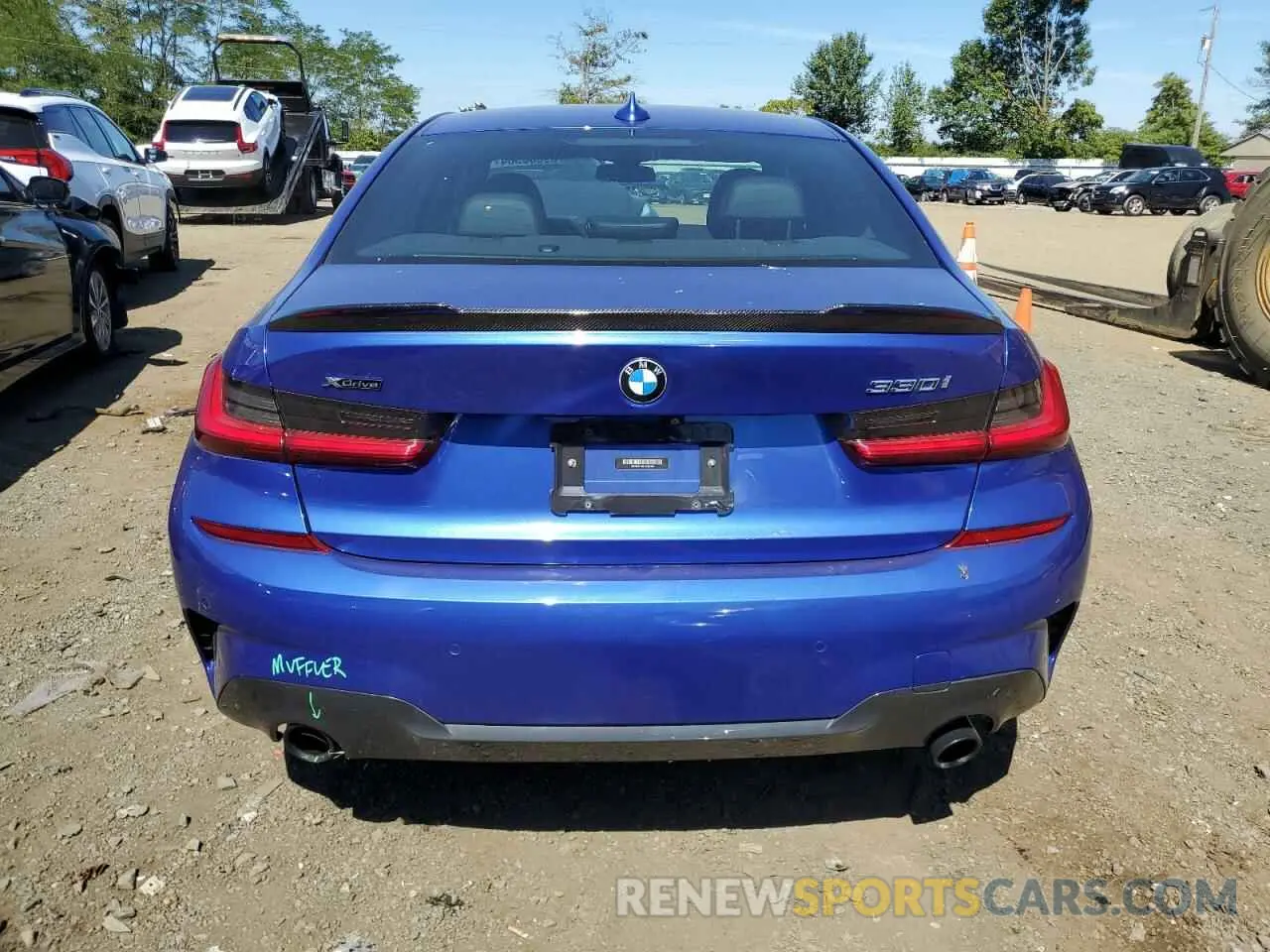 6 Фотография поврежденного автомобиля 3MW5R7J01L8B32453 BMW 3 SERIES 2020