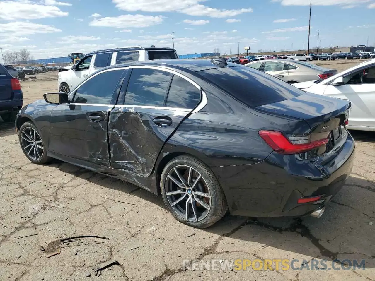 2 Фотография поврежденного автомобиля 3MW5R7J02L8B03849 BMW 3 SERIES 2020