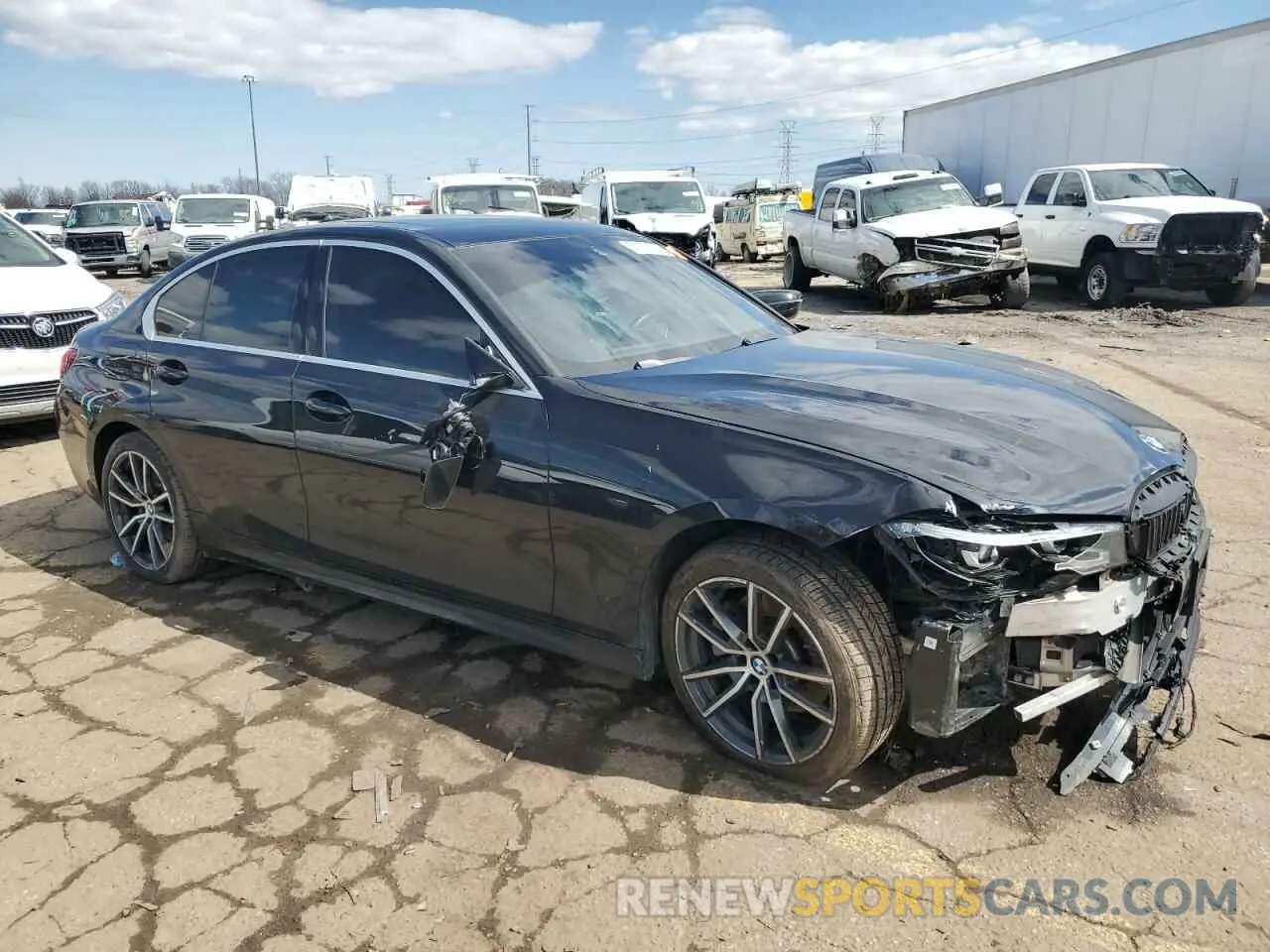 4 Фотография поврежденного автомобиля 3MW5R7J02L8B03849 BMW 3 SERIES 2020