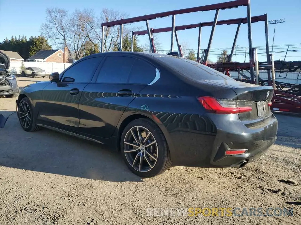 2 Фотография поврежденного автомобиля 3MW5R7J04L8B23519 BMW 3 SERIES 2020