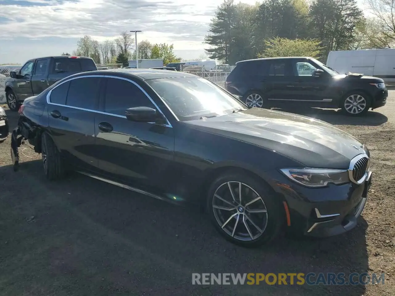 4 Фотография поврежденного автомобиля 3MW5R7J04L8B28610 BMW 3 SERIES 2020