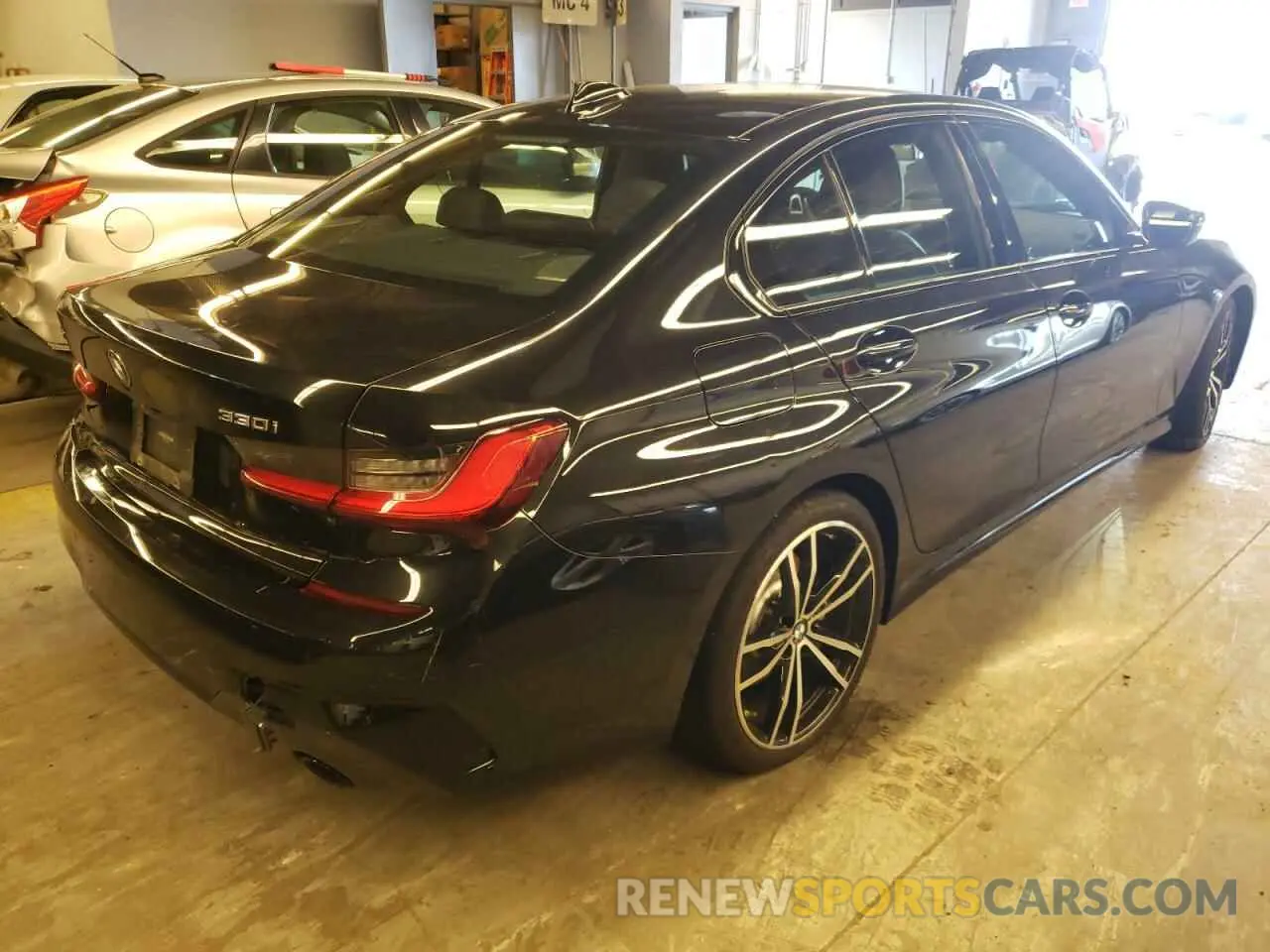 4 Фотография поврежденного автомобиля 3MW5R7J08L8B09641 BMW 3 SERIES 2020