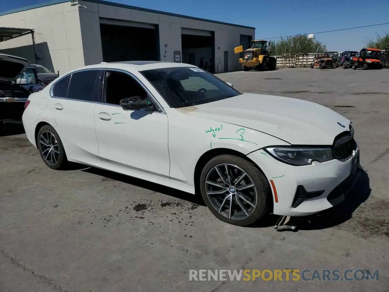 4 Фотография поврежденного автомобиля 3MW5R7J08L8B23331 BMW 3 SERIES 2020