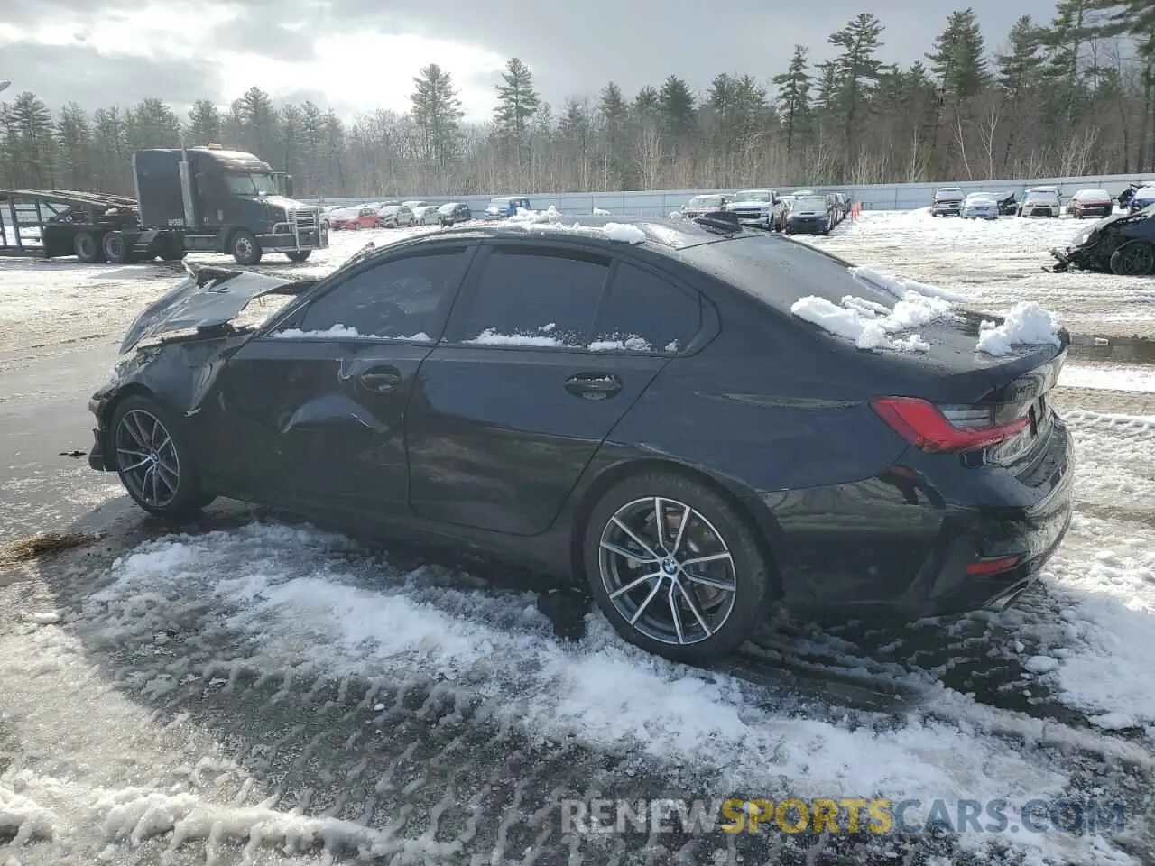 2 Фотография поврежденного автомобиля 3MW5R7J09L8B10216 BMW 3 SERIES 2020