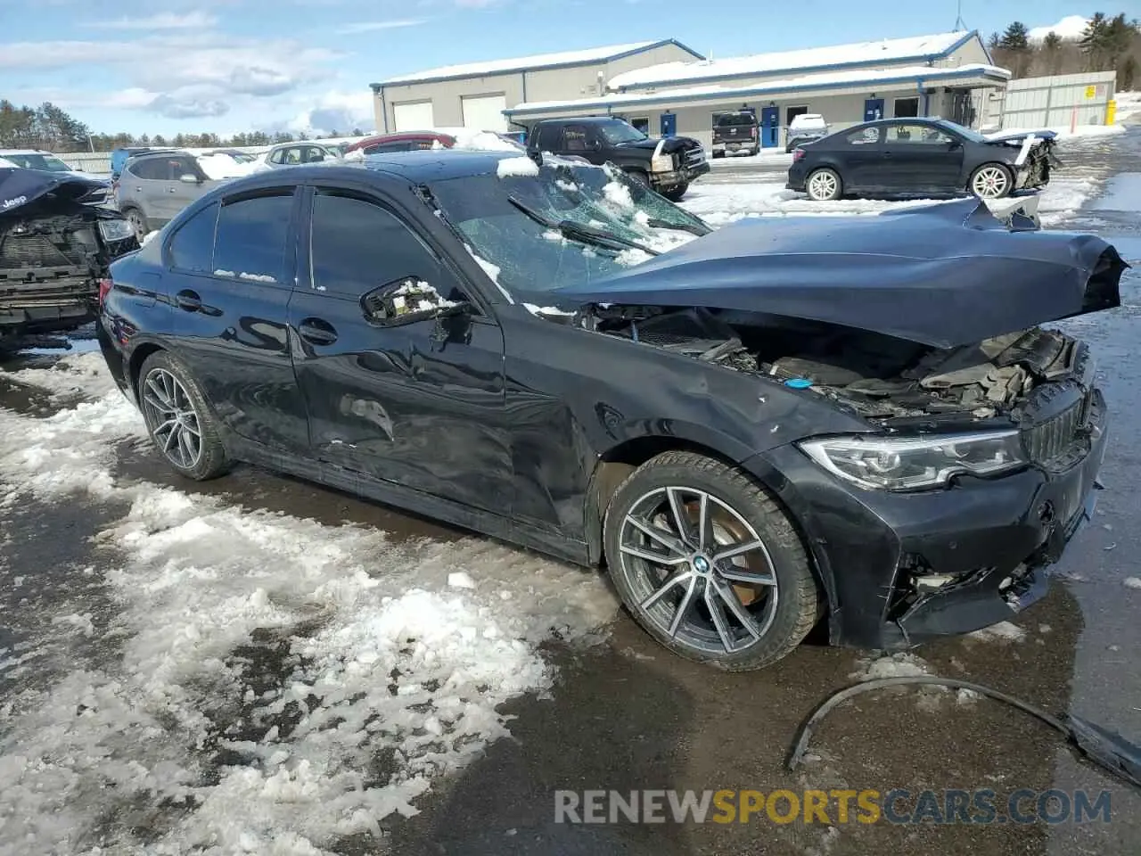 4 Фотография поврежденного автомобиля 3MW5R7J09L8B10216 BMW 3 SERIES 2020