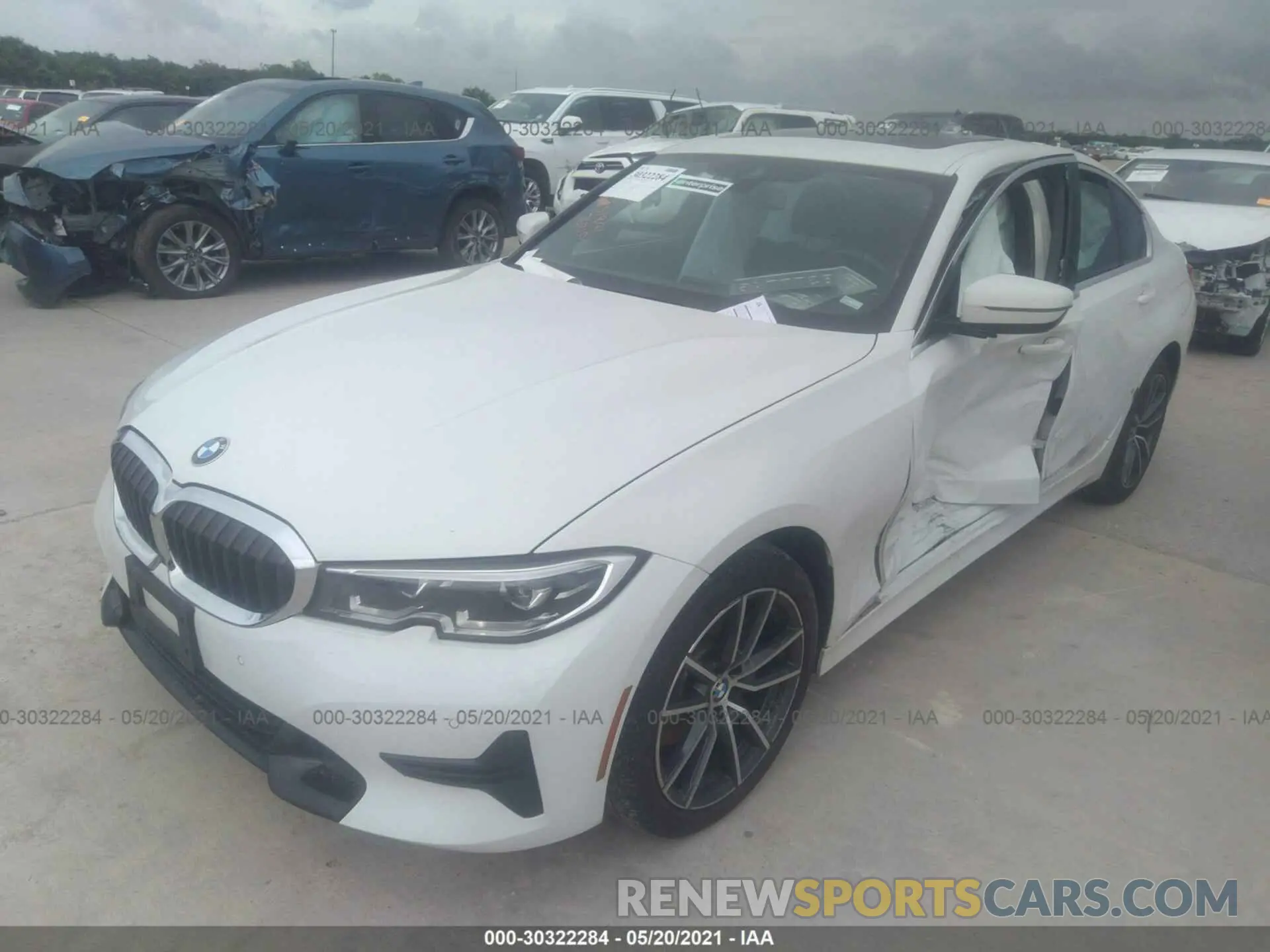 2 Photograph of a damaged car 3MW5R7J0XL8B24819 BMW 3 SERIES 2020