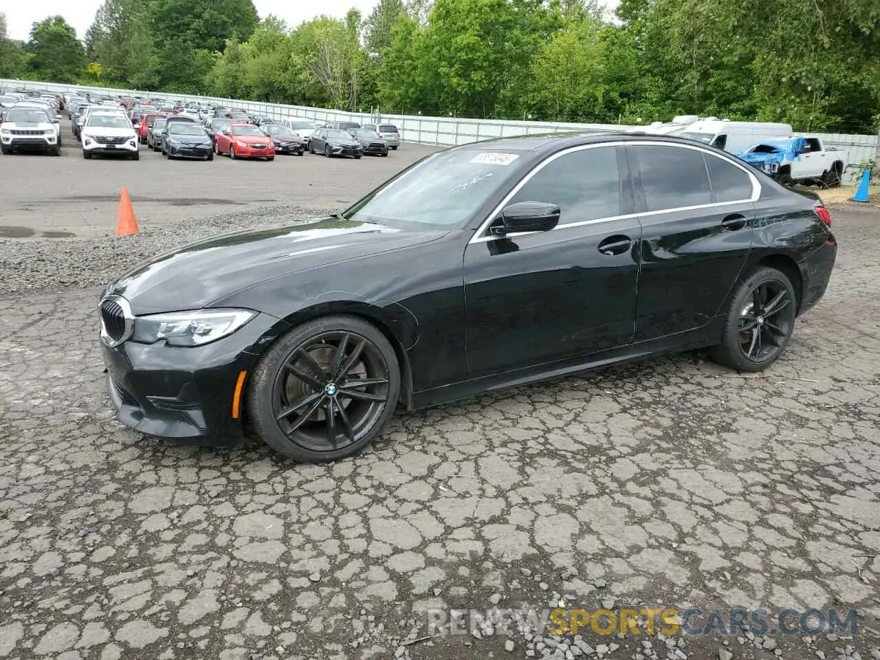 1 Фотография поврежденного автомобиля 3MW5R7J0XL8B33536 BMW 3 SERIES 2020