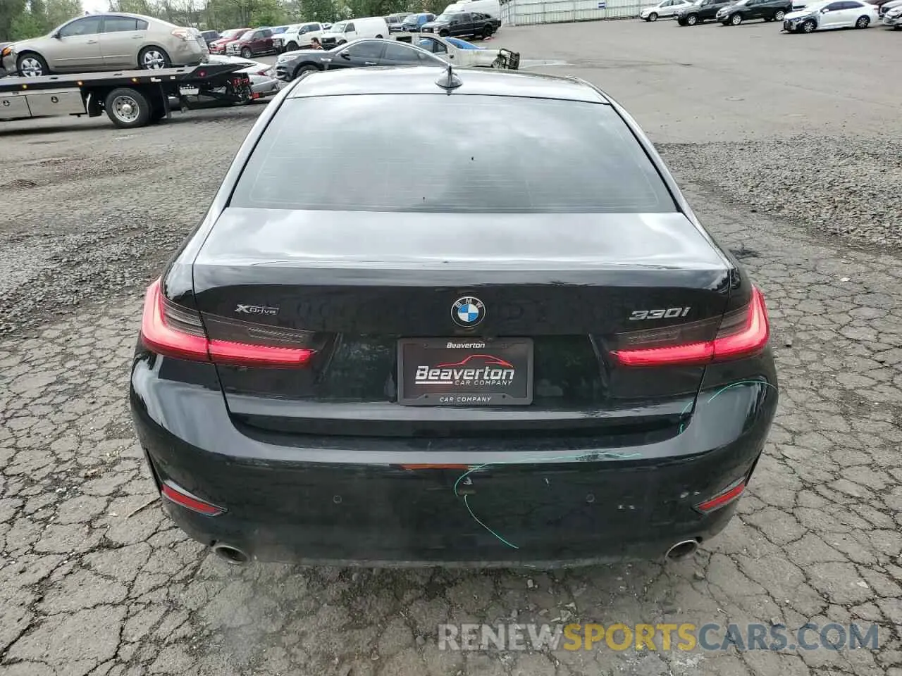 6 Фотография поврежденного автомобиля 3MW5R7J0XL8B33536 BMW 3 SERIES 2020