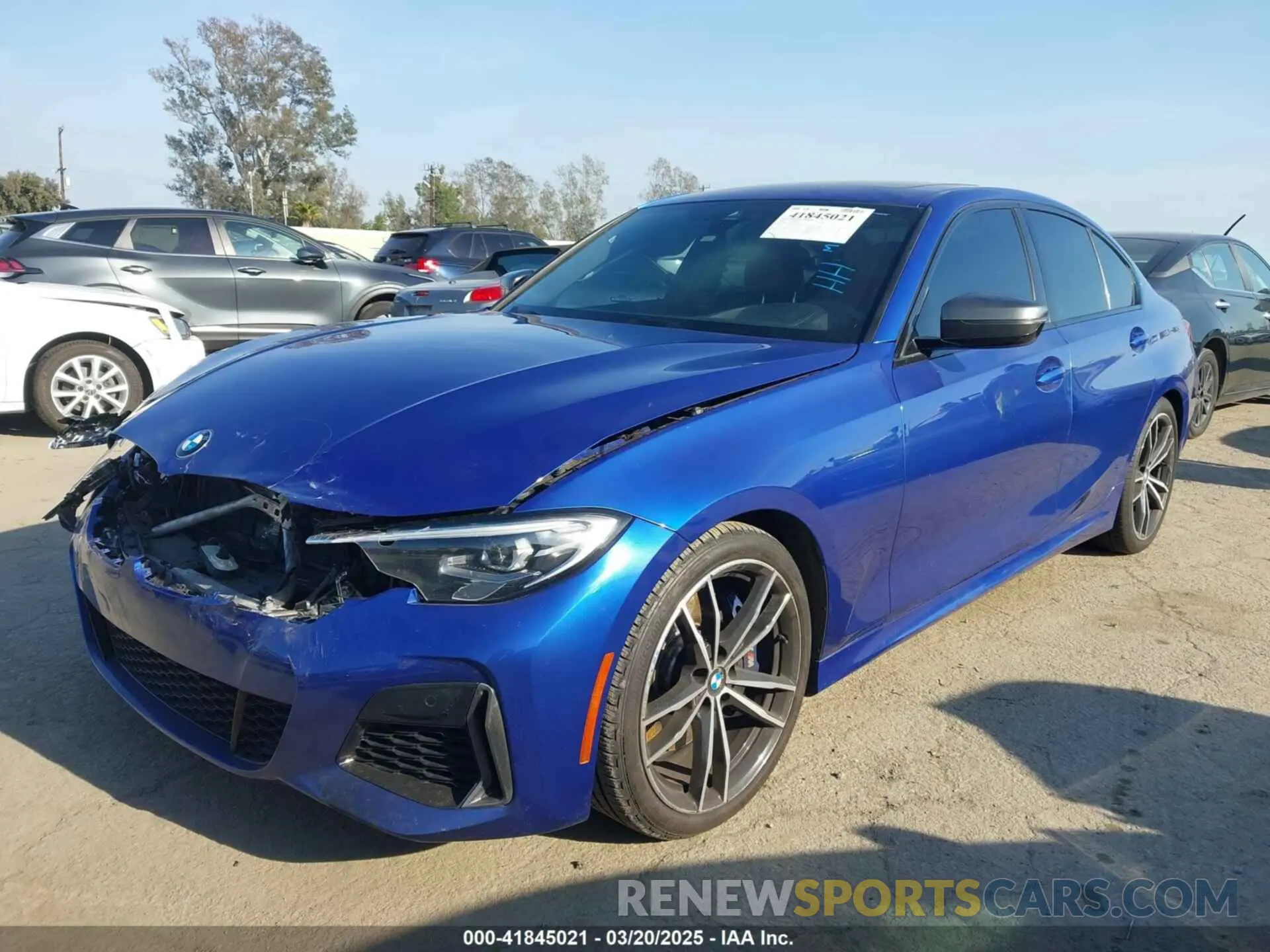 2 Photograph of a damaged car 3MW5U7J03L8B27267 BMW 3 SERIES 2020