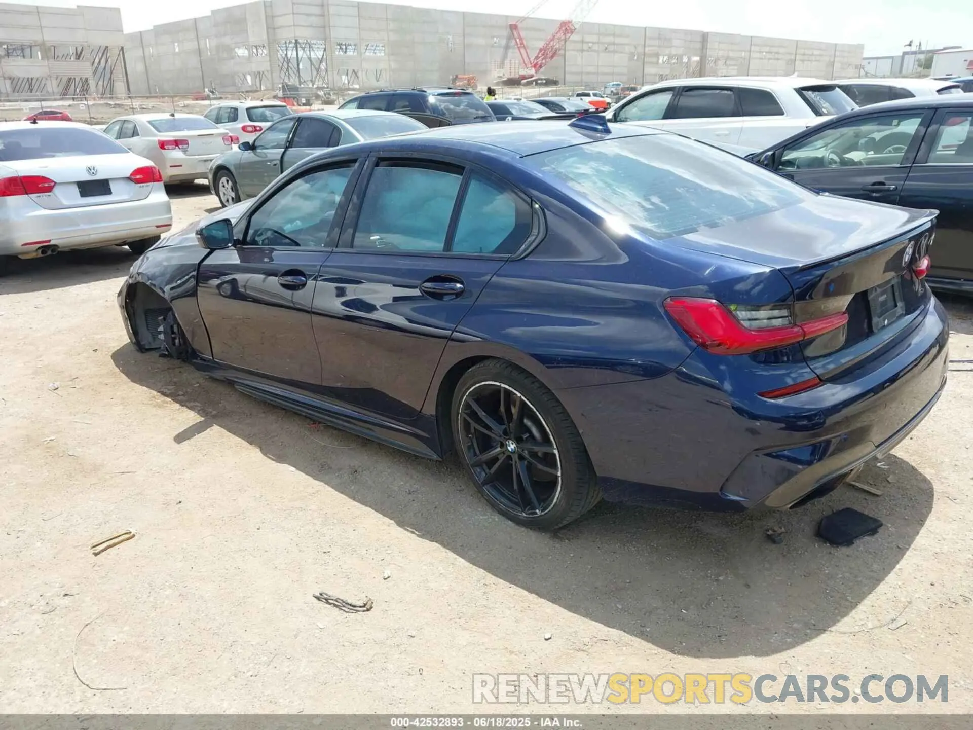 3 Фотография поврежденного автомобиля WBA5U7C07LFH34909 BMW 3 SERIES 2020