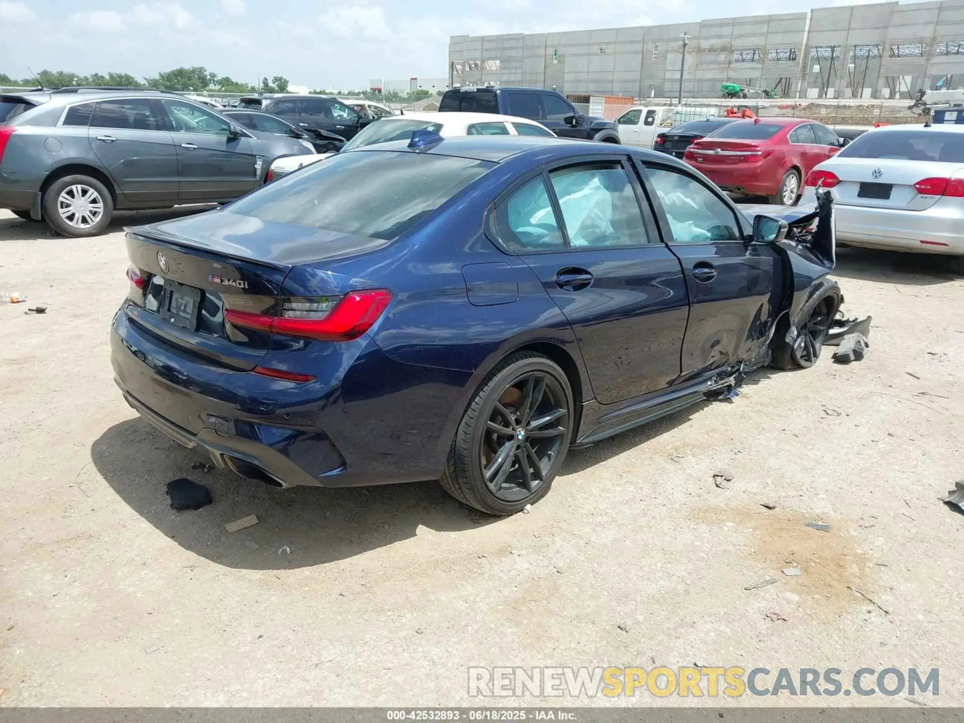 4 Фотография поврежденного автомобиля WBA5U7C07LFH34909 BMW 3 SERIES 2020