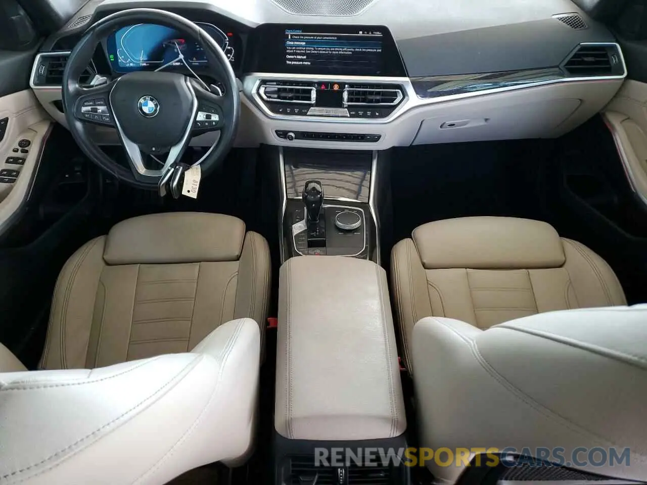 8 Фотография поврежденного автомобиля 3MW5P7J08M8B54313 BMW 3 SERIES 2021