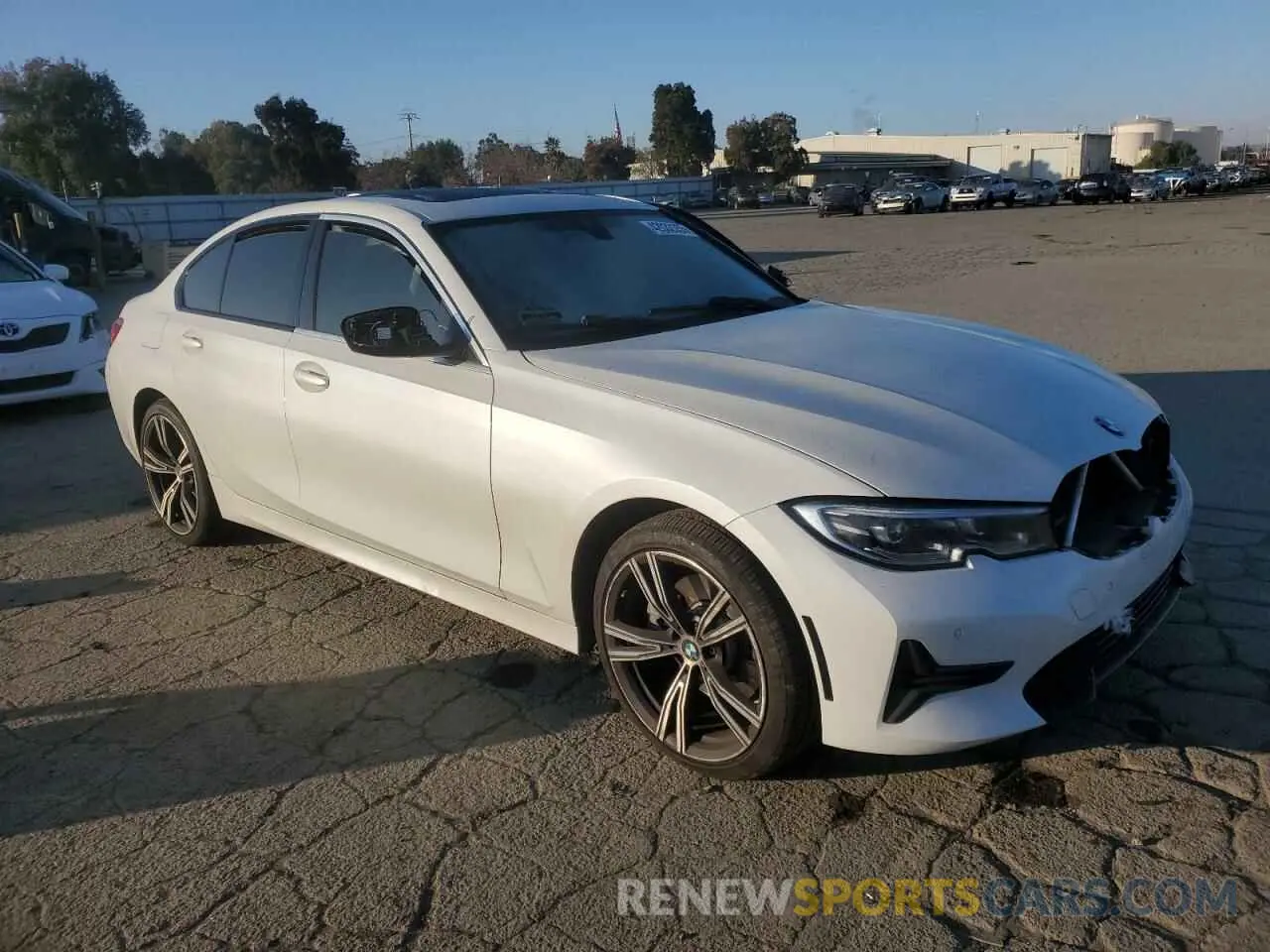 4 Фотография поврежденного автомобиля 3MW5P7J08M8B78255 BMW 3 SERIES 2021