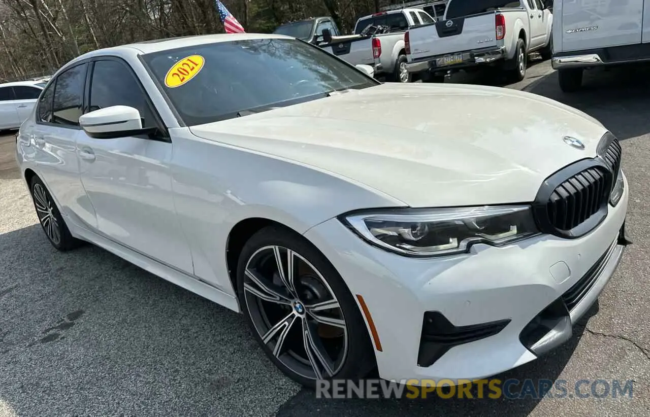 1 Photograph of a damaged car 3MW5R1J00M8B48688 BMW 3 SERIES 2021