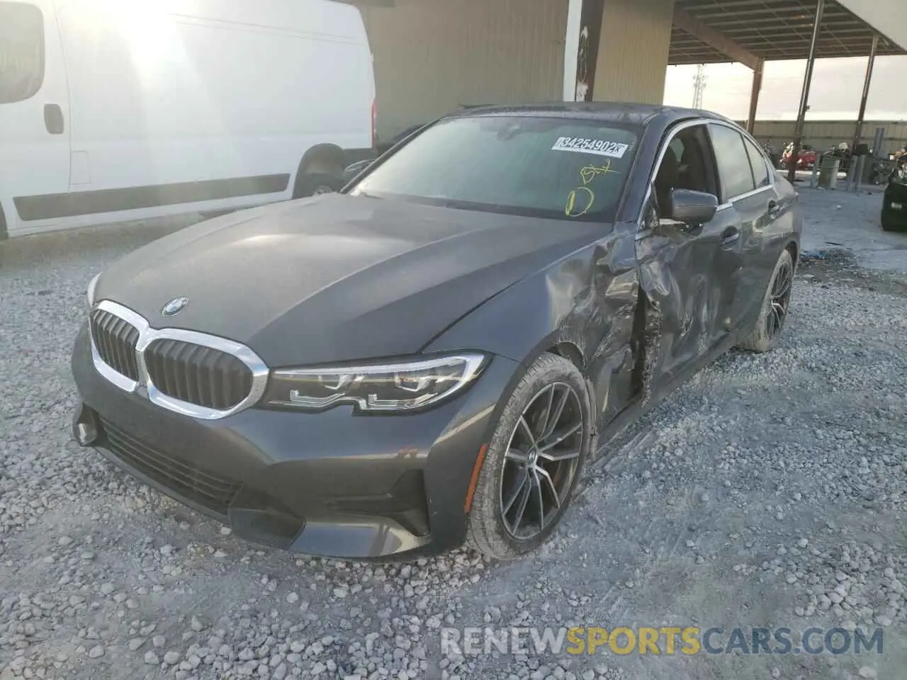2 Фотография поврежденного автомобиля 3MW5R1J01M8C11684 BMW 3 SERIES 2021