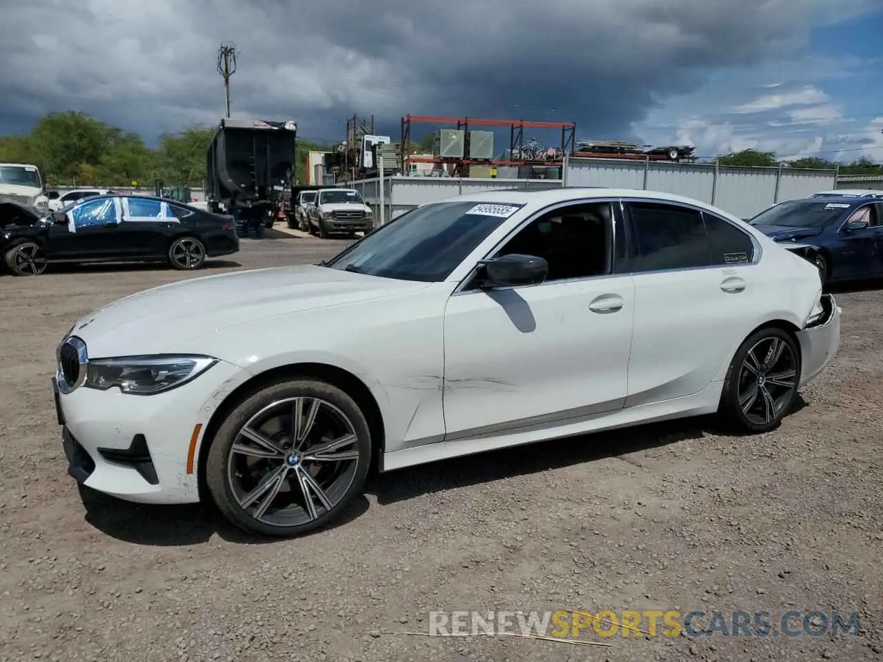 1 Photograph of a damaged car 3MW5R1J03M8B77683 BMW 3 SERIES 2021