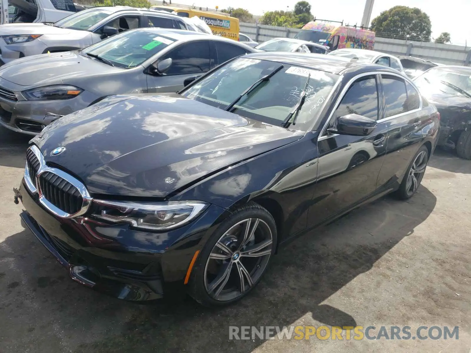 2 Photograph of a damaged car 3MW5R1J05M8B77801 BMW 3 SERIES 2021