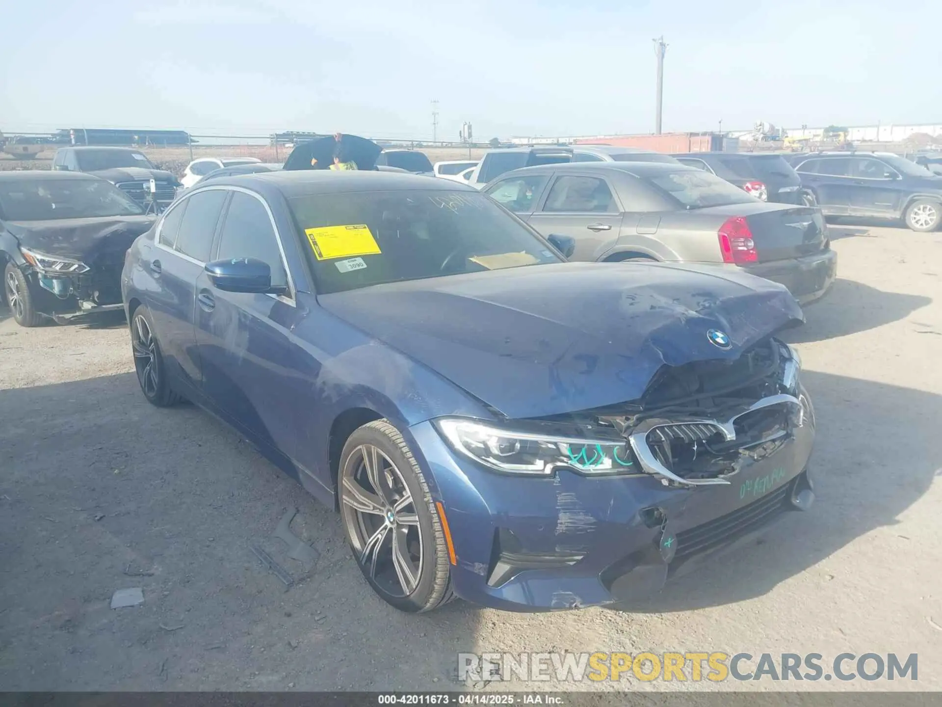 1 Фотография поврежденного автомобиля 3MW5R1J05M8C06701 BMW 3 SERIES 2021