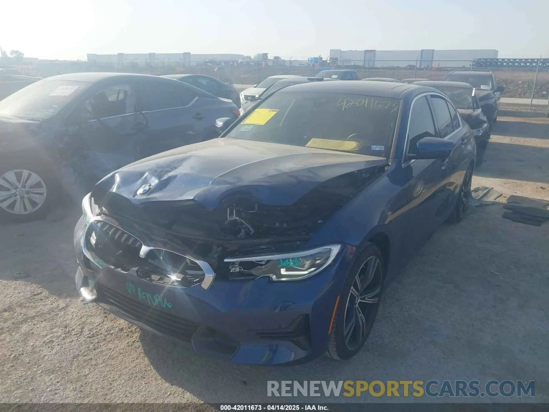 2 Фотография поврежденного автомобиля 3MW5R1J05M8C06701 BMW 3 SERIES 2021