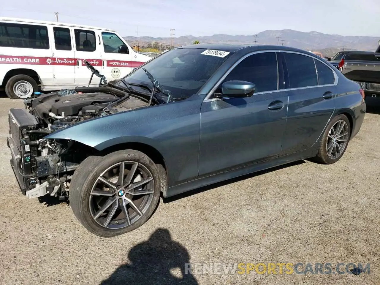1 Фотография поврежденного автомобиля 3MW5R1J06M8B58299 BMW 3 SERIES 2021