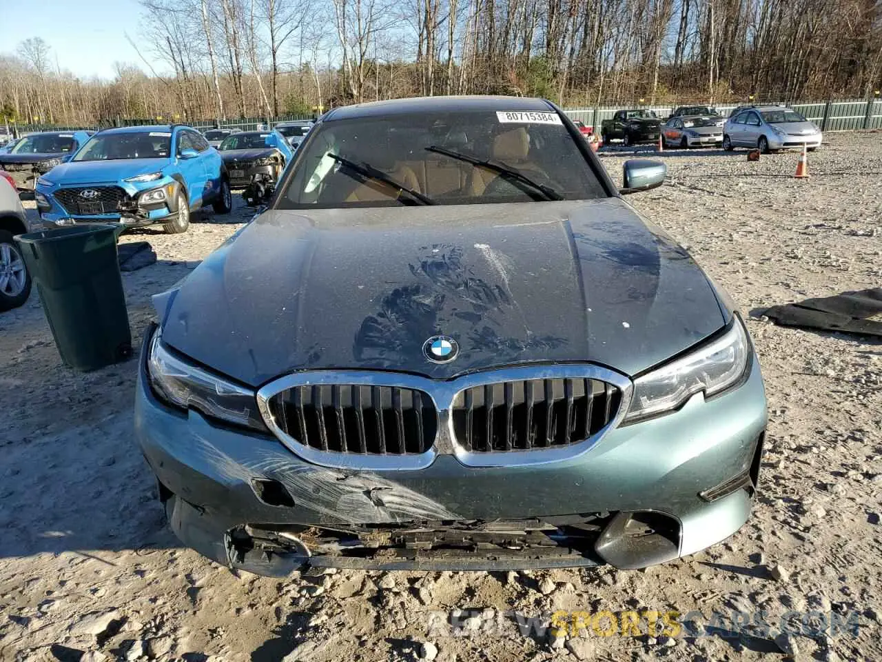 5 Фотография поврежденного автомобиля 3MW5R1J06M8B94896 BMW 3 SERIES 2021