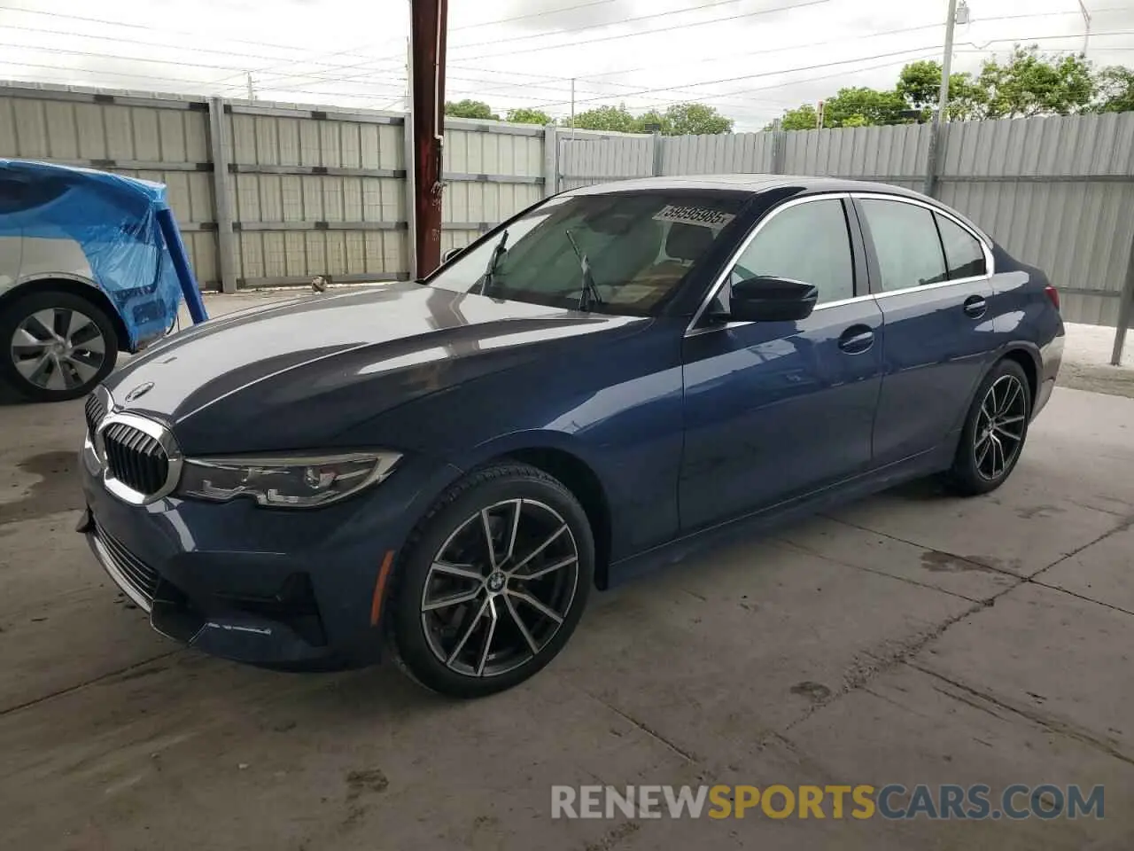1 Фотография поврежденного автомобиля 3MW5R1J07M8B86693 BMW 3 SERIES 2021