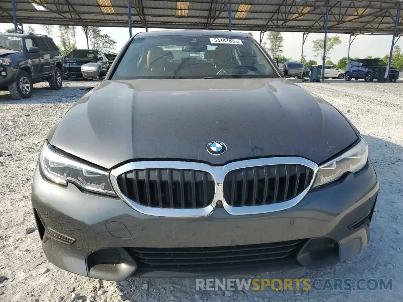 5 Photograph of a damaged car 3MW5R1J08M8B79445 BMW 3 SERIES 2021