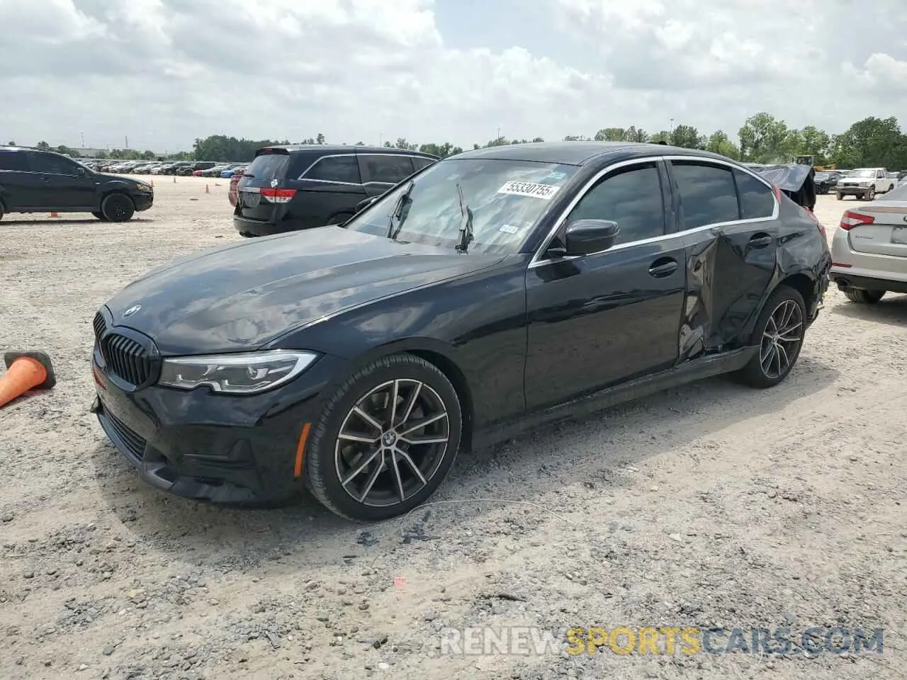 1 Photograph of a damaged car 3MW5R1J08M8C05493 BMW 3 SERIES 2021