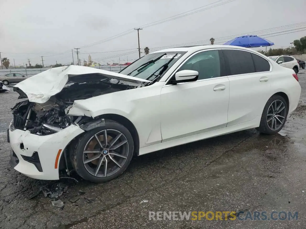 1 Photograph of a damaged car 3MW5R1J0XM8B48990 BMW 3 SERIES 2021