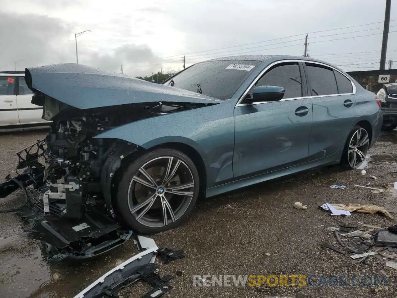 1 Фотография поврежденного автомобиля 3MW5R1J0XM8B70715 BMW 3 SERIES 2021